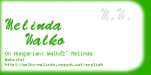 melinda walko business card